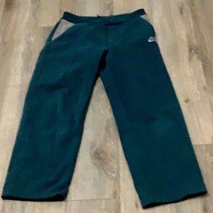 Nike teal wide leg sweatpants